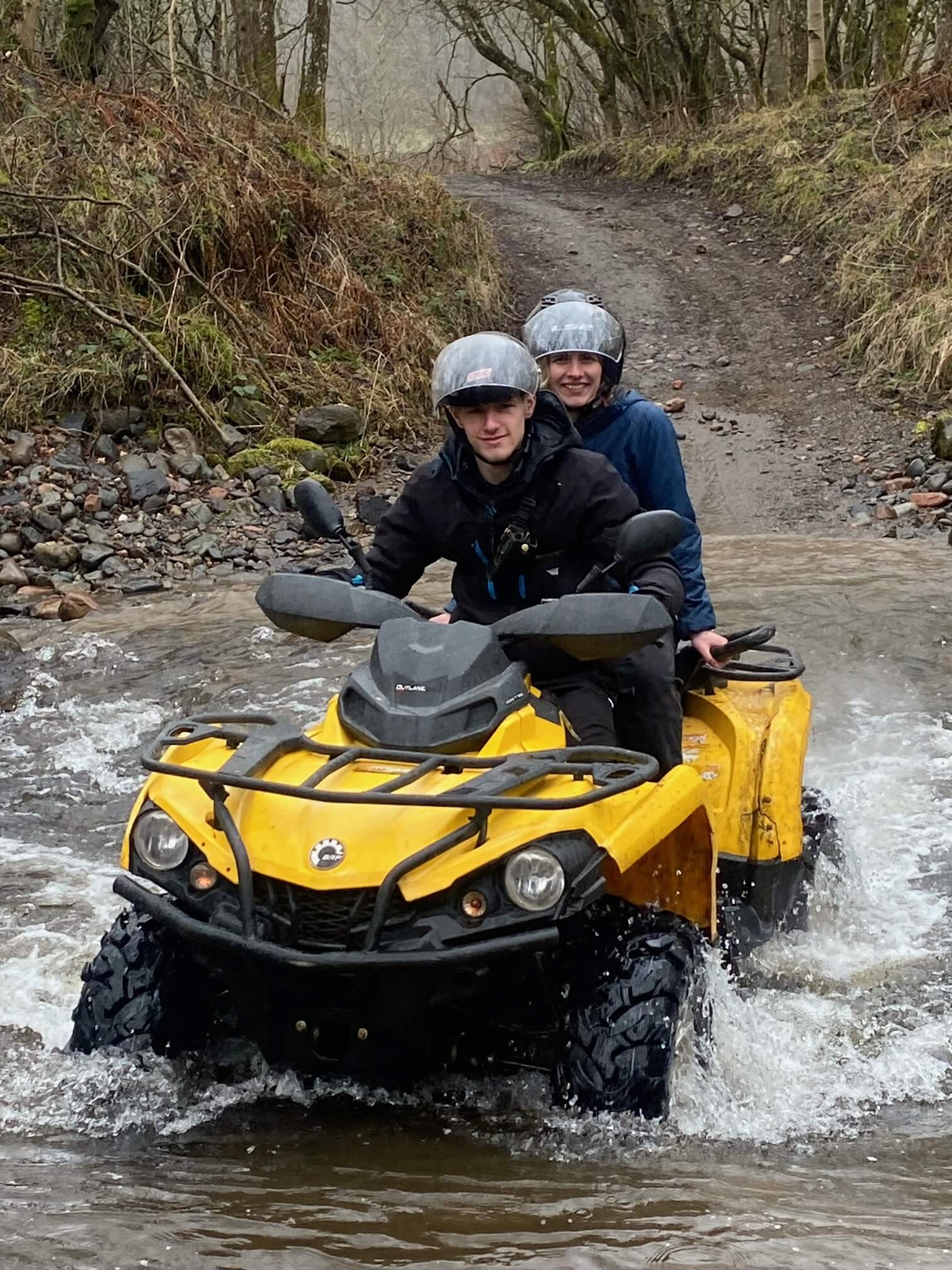 Two Seater Quad Bike Hire Perthshire Crieff Hydro
